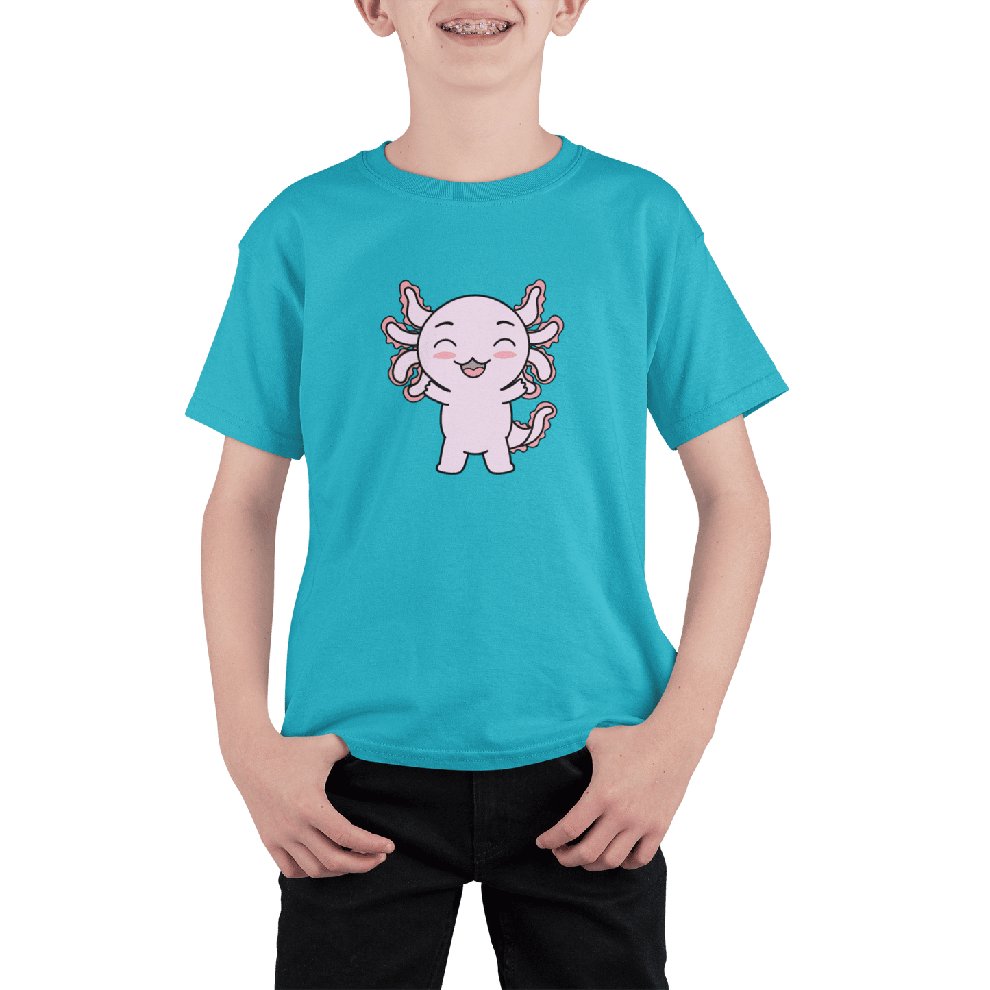 Playera Axolotzin Feliz Ajolote Adulto E Infantil