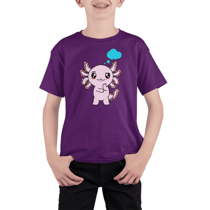 Playera Axolotzin Pensando Ajolote Adulto E Infantil