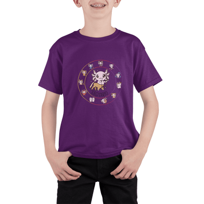 Playera Horoscopos Sagitario Axolotzin Ajolote Adulto E Infantil