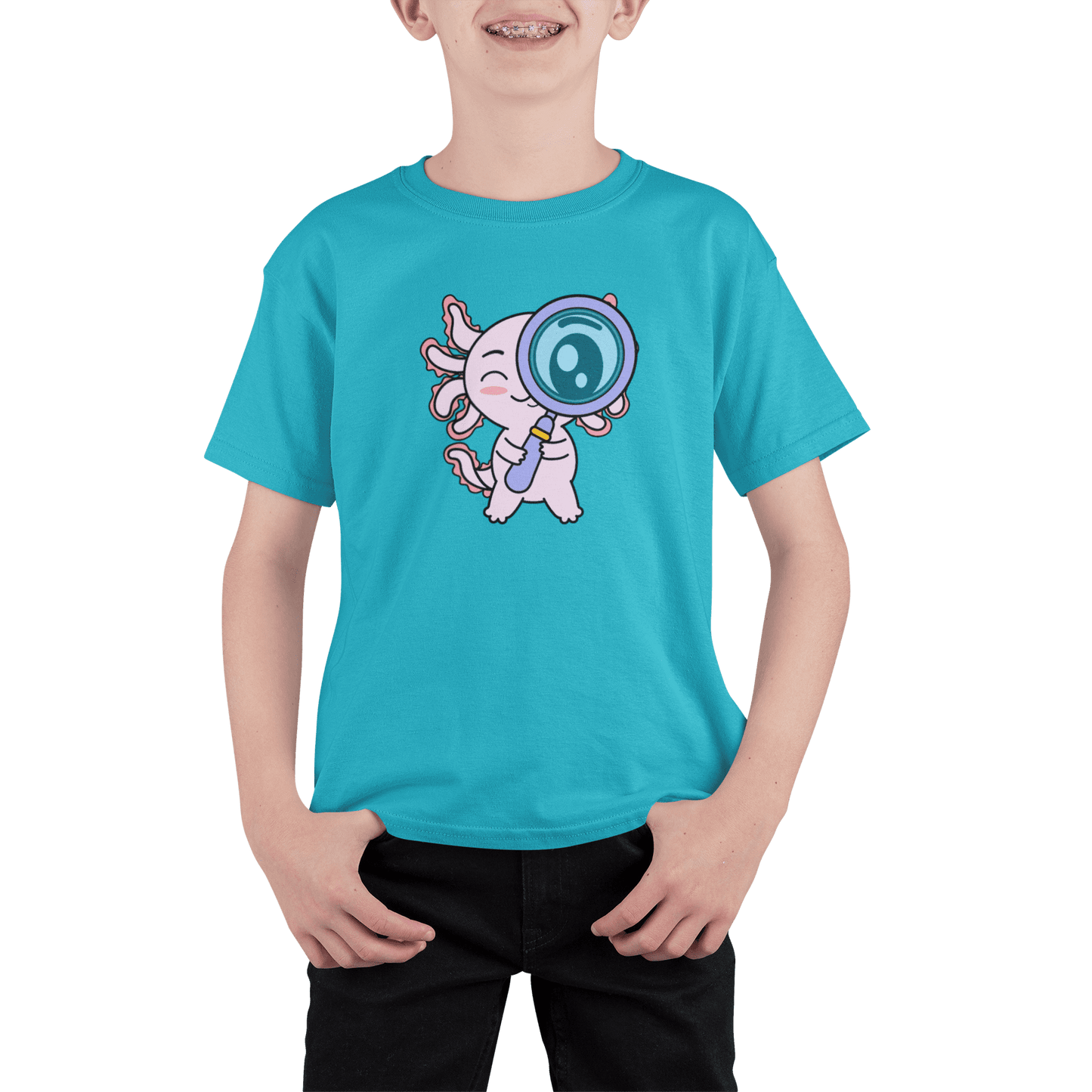 Playera Axolotzin Curioso Ajolote Adulto E Infantil