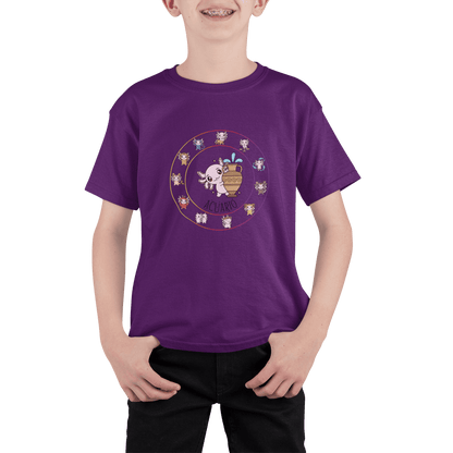 Playera Horoscopos Acuario Axolotzin Ajolote Adulto E Infantil