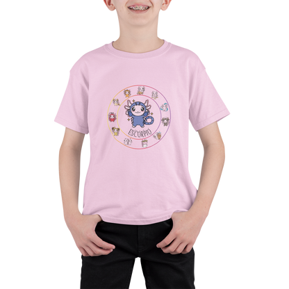Playera Horoscopos Escorpio Axolotzin Ajolote Adulto E Infantil