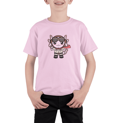 Playera Axolotzin Aviador Ajolote Adulto E Infantil