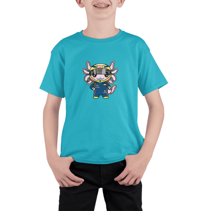 Playera Axolotzin Piloto De Carreras Ajolote Adulto E Infantil