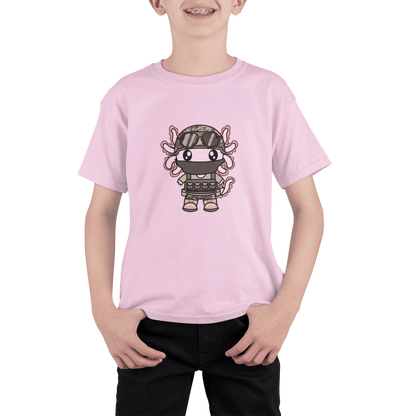 Playera Axolotzin Militar Ajolote Adulto E Infantil