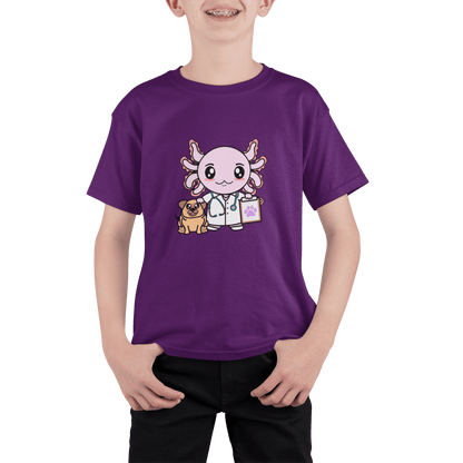 Playera Axolotzin Veterinario Ajolote Adulto E Infantil