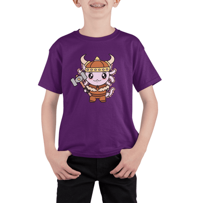 Playera Axolotzin Vikingo Ajolote Adulto E Infantil