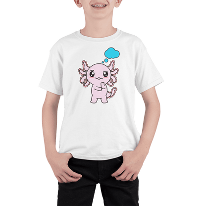 Playera Axolotzin Pensando Ajolote Adulto E Infantil