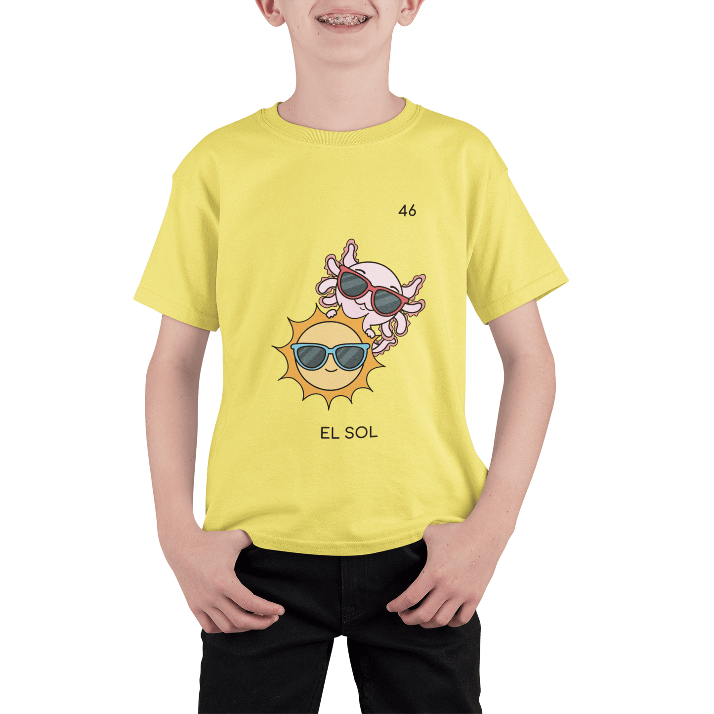 Playera Axoloteria El Sol Ajolote Adulto E Infantil