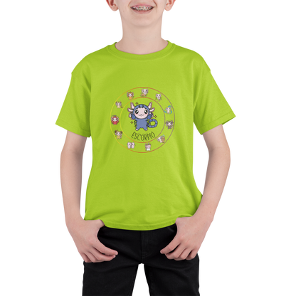 Playera Horoscopos Escorpio Axolotzin Ajolote Adulto E Infantil