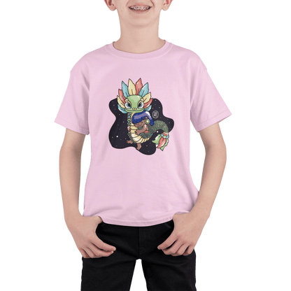 Playera Ajolotito Niña Y Quetzalcoatl Mirari Chan
