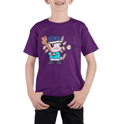 Playera Axolotzin Beisbolista Ajolote Adulto E Infantil