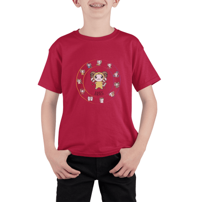 Playera Horoscopos Aries Axolotzin Ajolote Adulto E Infantil