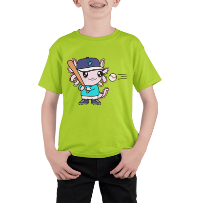 Playera Axolotzin Beisbolista Ajolote Adulto E Infantil