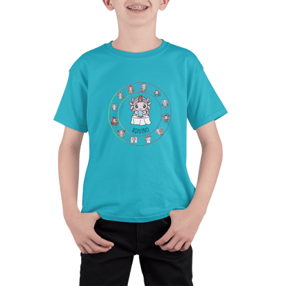 Playera Horoscopos Adivino Axolotzin Ajolote Adulto E Infantil
