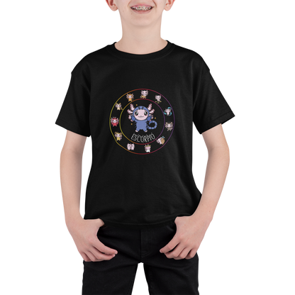 Playera Horoscopos Escorpio Axolotzin Ajolote Adulto E Infantil