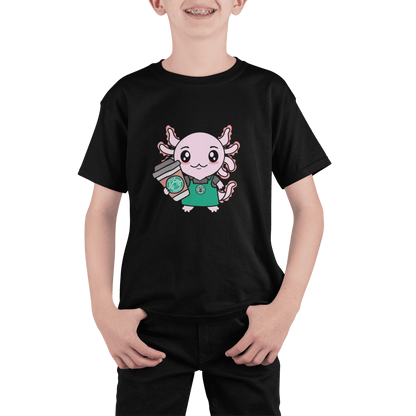 Playera Axolotzin Barista Ajolote Adulto E Infantil