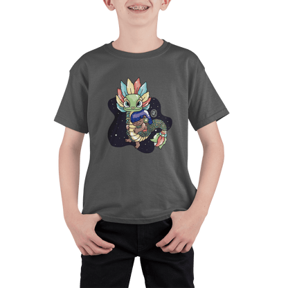 Playera Ajolotito Niña Y Quetzalcoatl Mirari Chan