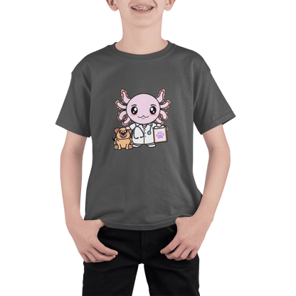 Playera Axolotzin Veterinario Ajolote Adulto E Infantil
