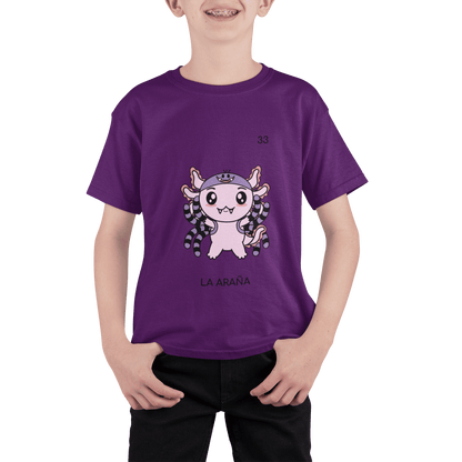 Playera Axoloteria La Araña Ajolote Adulto E Infantil