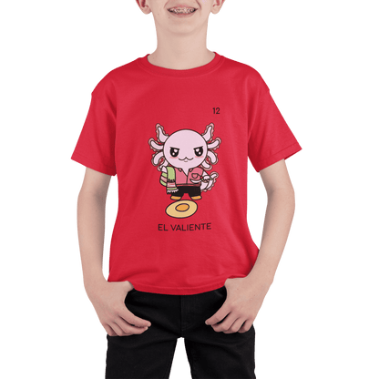 Playera Axoloteria El Valiente Ajolote Adulto E Infantil