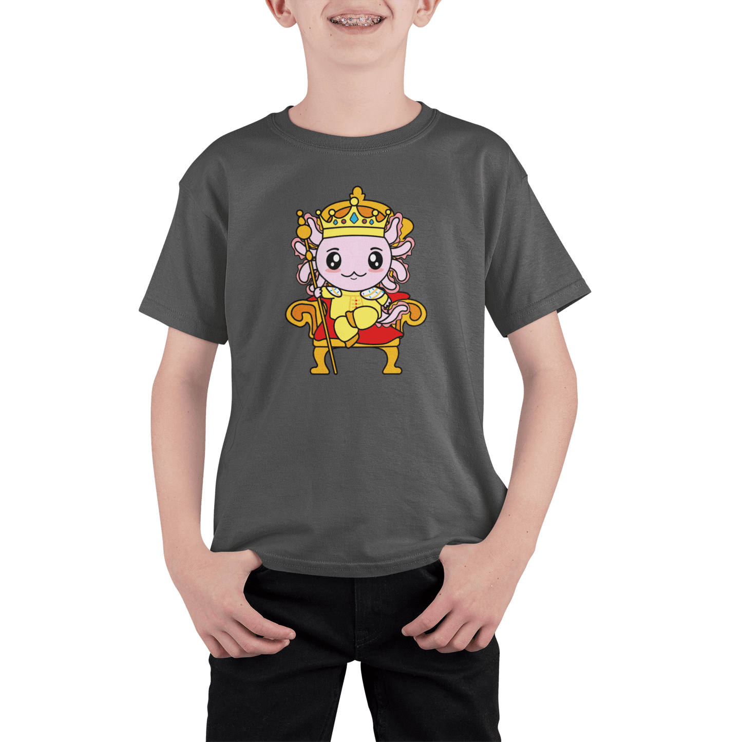 Playera Axolotzin Rey Ajolote Adulto E Infantil