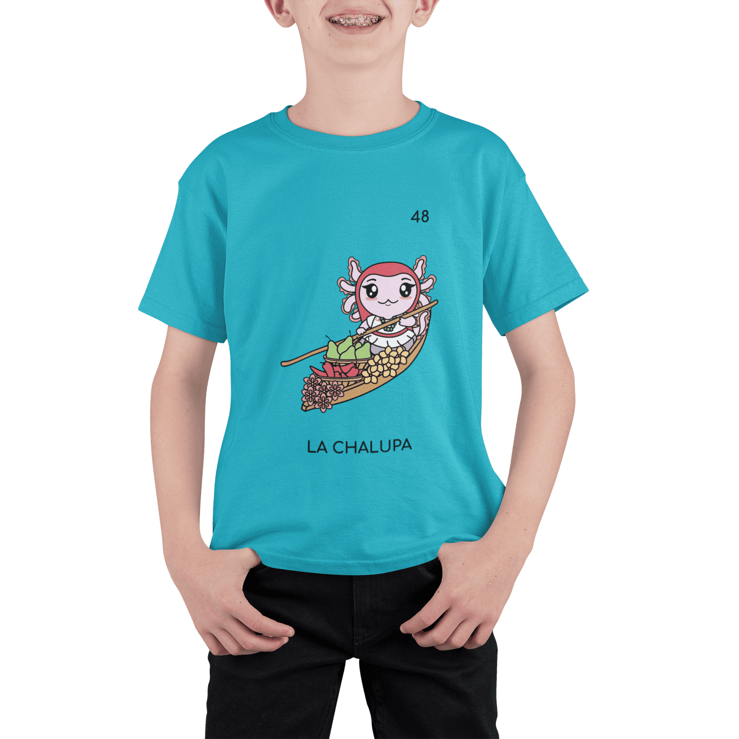 Playera Axoloteria La Chalupa Ajolote Adulto E Infantil