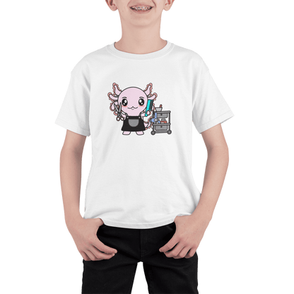 Playera Axolotzin Barbero Ajolote Adulto E Infantil