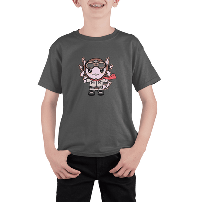 Playera Axolotzin Aviador Ajolote Adulto E Infantil