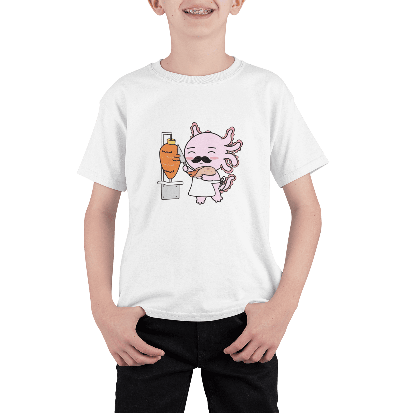 Playera Axolotzin Taquero Ajolote Adulto E Infantil