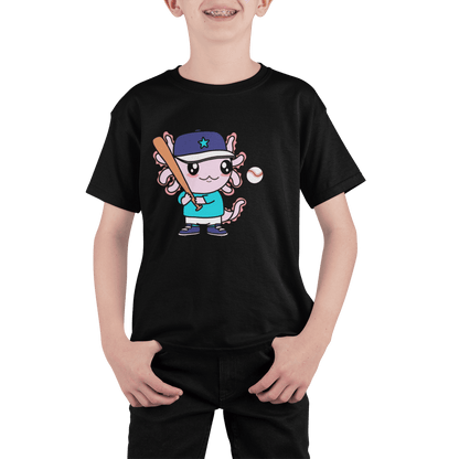 Playera Axolotzin Beisbolista Ajolote Adulto E Infantil
