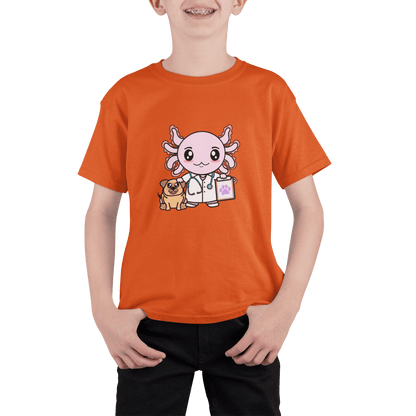 Playera Axolotzin Veterinario Ajolote Adulto E Infantil