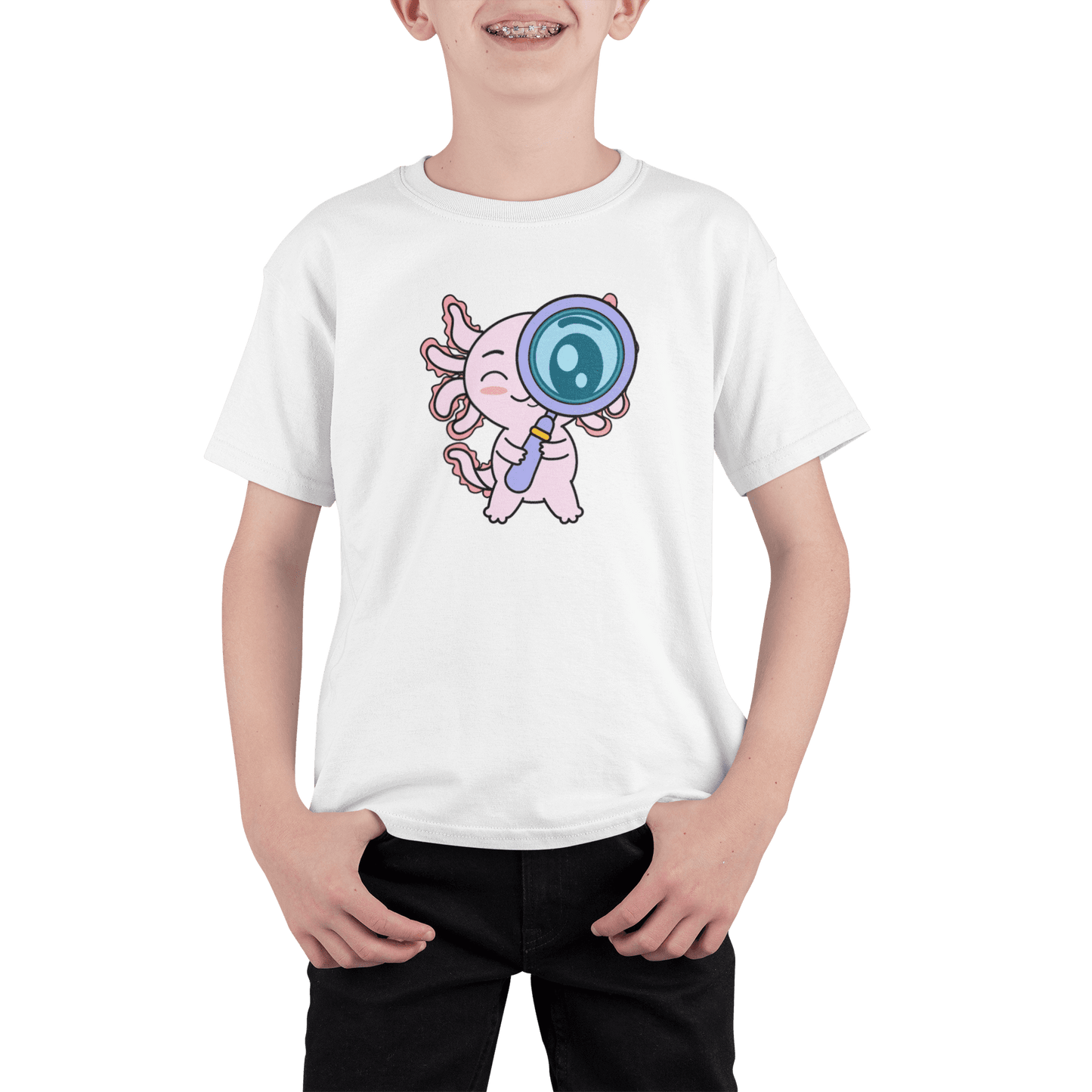 Playera Axolotzin Curioso Ajolote Adulto E Infantil