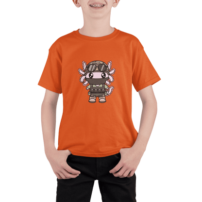 Playera Axolotzin Militar Ajolote Adulto E Infantil