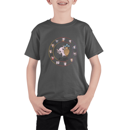 Playera Horoscopos Acuario Axolotzin Ajolote Adulto E Infantil