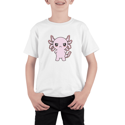 Playera Axolotzin Enojado Ajolote Adulto E Infantil