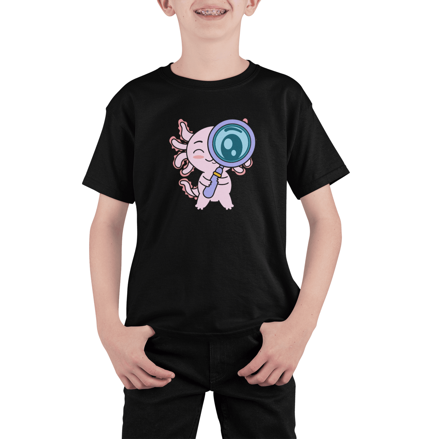 Playera Axolotzin Curioso Ajolote Adulto E Infantil