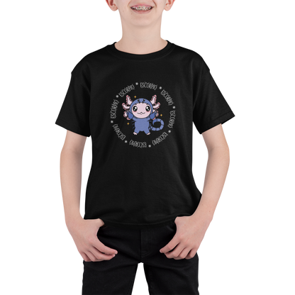 Playera Axolotzin Horoscopos Aro Escorpio Ajolote Adulto E Infantil