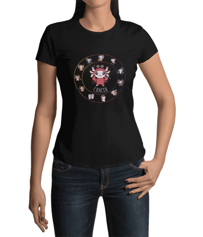 Playera Horoscopos Cancer Axolotzin Ajolote Adulto E Infantil
