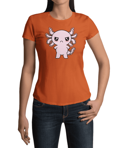 Playera Axolotzin Enojado Ajolote Adulto E Infantil