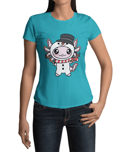 Axolotzin Muñeco De Nieve Ajolote Navidad