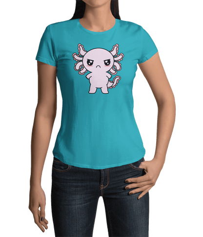 Playera Axolotzin Enojado Ajolote Adulto E Infantil
