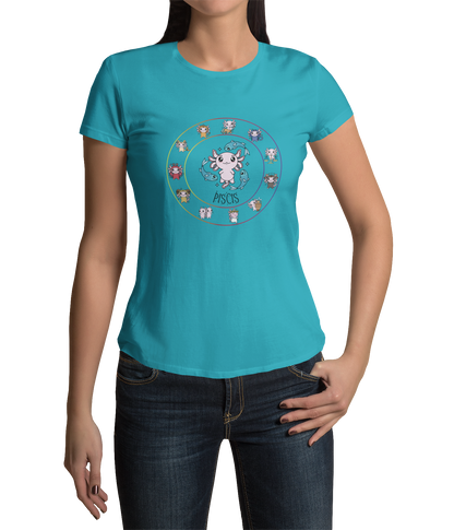 Playera Horoscopos Piscis Axolotzin Ajolote Adulto E Infantil