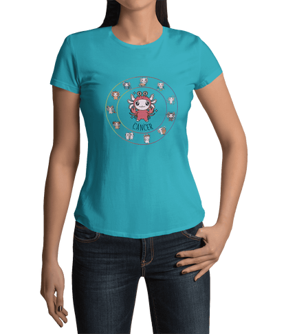 Playera Horoscopos Cancer Axolotzin Ajolote Adulto E Infantil