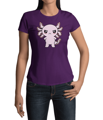Playera Axolotzin Enojado Ajolote Adulto E Infantil