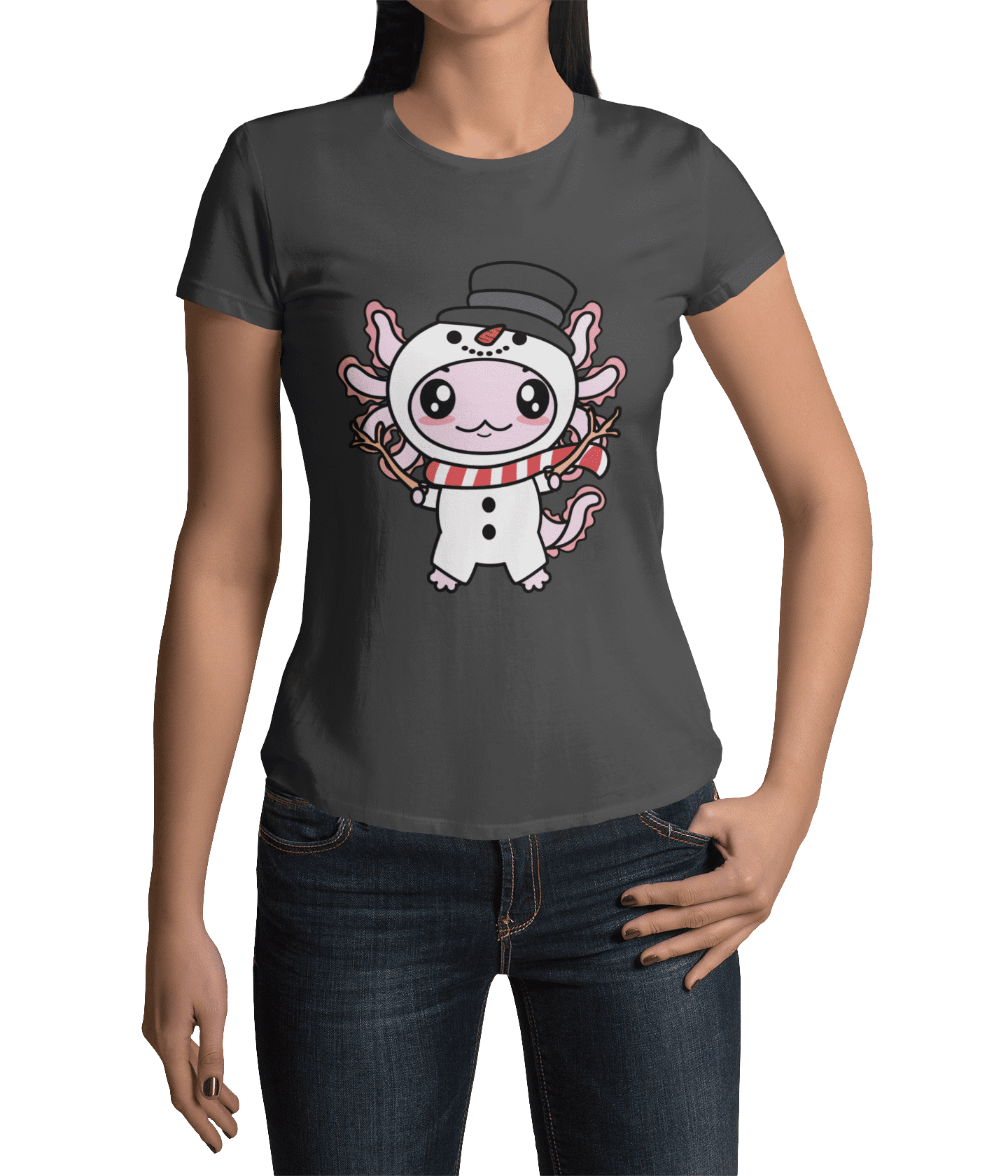 Axolotzin Muñeco De Nieve Ajolote Navidad