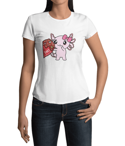 Playera Axolotzin Love You Ajolote Adulto