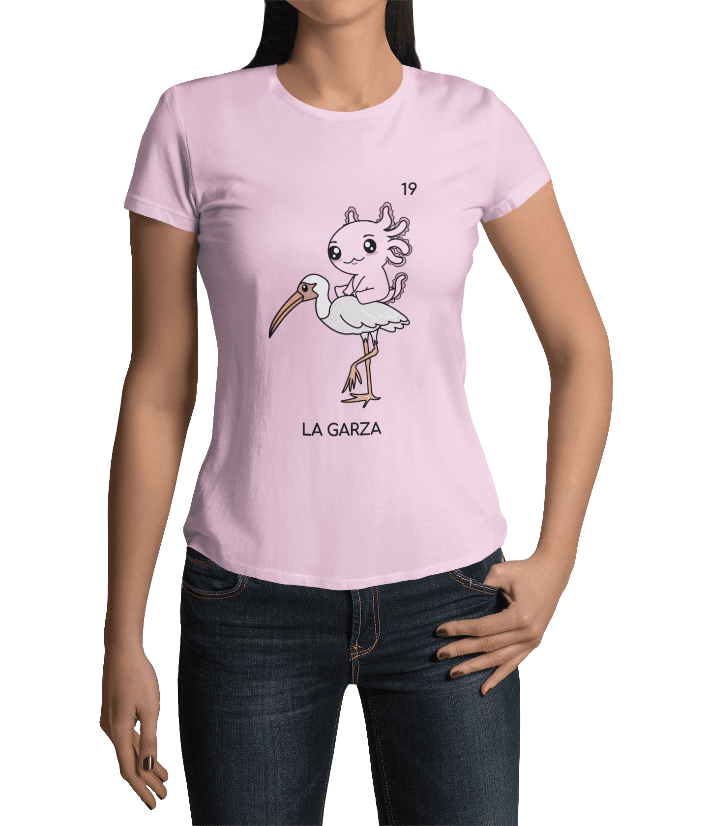 Playera Axoloteria La Garza Ajolote Adulto E Infantil