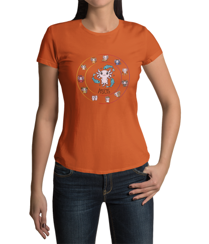 Playera Horoscopos Piscis Axolotzin Ajolote Adulto E Infantil