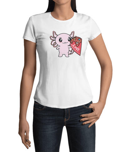 Playera Axolotzin Love You Ajolote Adulto